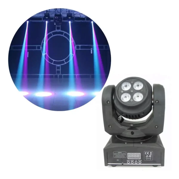 Luz Cabezal Movible Doble Dmx - Imagen 2